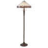 Endon Lighting Endon klasszikus tiffany állólámpa fargo sötétbarna sokszínű end70936