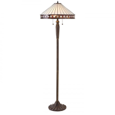 Endon Lighting Endon klasszikus tiffany állólámpa fargo sötétbarna sokszínű end70936 világítás