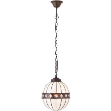 Endon Lighting Endon klasszikus tiffany függeszték fargo sötétbarna sokszínű end67044 világítás