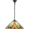 Endon Lighting Endon klasszikus tiffany függeszték hector sötétbarna sokszínű end64162