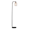 Endon Lighting Endon modern állólámpa toledo matt fekete átlátszó end95456