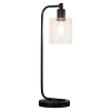 Endon Lighting Endon modern asztali lámpa toledo matt fekete átlátszó end95457