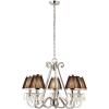 Endon Lighting Endon modern csillár oksana fekete nikkel átlátszó end63506