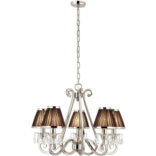 Endon Lighting Endon modern csillár oksana fekete nikkel átlátszó end63506 világítás