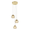 Endon Lighting Endon modern függeszték dimple tükör pezsgő szálcsiszolt réz end91971