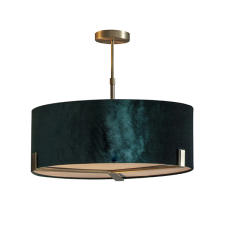 Endon Lighting Endon modern függeszték hayfield antik sárgaréz zöld end95839 világítás