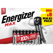 ENERGIZER Elem, AAA mikro, 8 db, ENERGIZER &quot;Max&quot; ceruzaelem