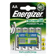ENERGIZER Tölthető elem, AA ceruza, 4x2000 mAh, ENERGIZER "Power Plus" (EA638622) tölthető elem