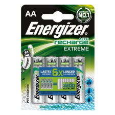 ENERGIZER Tölthető elem, AA ceruza, 4x2300 mAh, előtöltött, ENERGIZER "Extreme" ceruzaelem