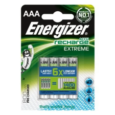 ENERGIZER Tölthető elem, AAA mikro, 4x800 mAh, előtöltött, ENERGIZER "Extreme" tölthető elem