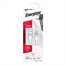 ENERGIZER USB-A apa - Lightning apa 2.0 Adat és töltő kábel - Fehér (1.2m) (3492548231355) kábel és adapter