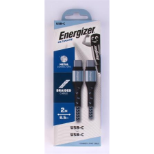 ENERGIZER USB kábel, USB-C - USB-C, 2m, ENERGIZER, ezüst (EKA02) kábel és adapter