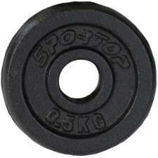 ENERO öntöttvas fekete súlytárcsa 0,5 kg enero fit fi26,5 kézisúlyzó