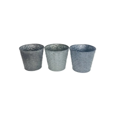 Enger KASPÓ BÁDOG BRONZ KEREK 232-B-43/D18/13XH16,5CM 1DB kerti dekoráció