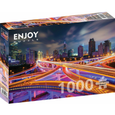 Enjoy 1000 db-os puzzle - Shanghai Downtown at Night (1275) puzzle, kirakós