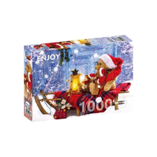 Enjoy 1000 db-os puzzle - Teddy Bears with Santa Hats (1269) puzzle, kirakós