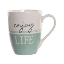 Enjoy Life feliratú porcelán bögre - 340 ml bögrék, csészék