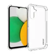 ENKAY Samsung Galaxy A15 5G (SM-A156) szilikon telefonvédő (ütésállóság, légpárnás sarok) átlátszó tok és táska