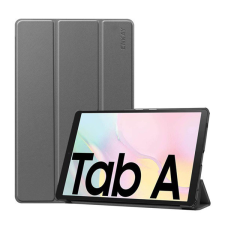 ENKAY tok álló, bőr hatású (aktív FLIP, oldalra nyíló, TRIFOLD asztali tartó funkció) SZÜRKE [Samsung Galaxy Tab A7 10.4 (2020) LTE ... tablet tok