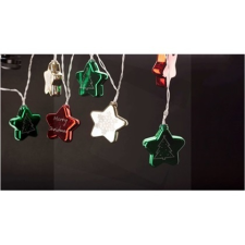 Entac ECL-CCSD-10WW karácsonyi beltéri színes csillag 10 LED karácsonyi dekoráció