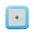 Entac Éjjeli Fény 0.5W Négyzetes CW 6400K 25lm kék (Enl-Cs-0.5W-Dsb)