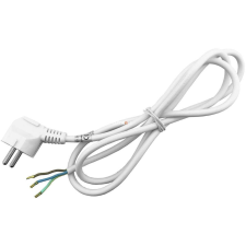 Entac Fehér szerelhető hálózati kábel földelt dugvillával 3G1.0mm2 1,5m villanyszerelés