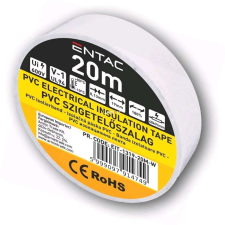 Entac Fehér szigetelőszalag 0,13x19mm 20m villanyszerelés