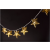 Entac Karácsonyi Beltéri Fém Arany Csillag 10 LED WW 1,65m (2AA nt.) Entac
