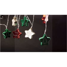 Entac karácsonyi füzér színes csillag LED (ECL-CCSD-10WW) (ECL-CCSD-10WW) karácsonyfa izzósor