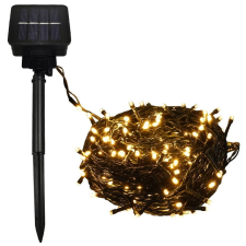 Entac Karácsonyi IP44 100 LED Füzér WW 10m Leszúrható Napelemes Konzollal karácsonyfa izzósor