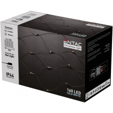 Entac karácsonyi IP44 háló 160 LED 2m x 1,5m CW karácsonyfa izzósor
