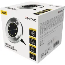 Entac Kerti Szolár Lámpa Taposó 8LED 10cm Átmerővel 4db/csomag kültéri világítás