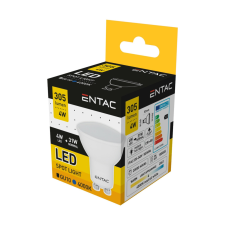 Entac LED Spot izzó Wide Angle GU10 4W NW 4000K izzó