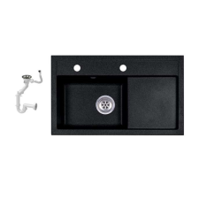 Eos Laneo Gránit Mosogató - Fekete - 72,5x43 cm mosogatótálca