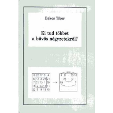 Eötvös Loránd Fizikai Társulat Ki tud többet a bűvös négyzetekről? - Bakos Tibor antikvárium - használt könyv