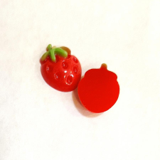 Eper, mérete: 1,2x1 cm. 2 db/cs dekorációs kellék