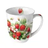  Eper mintás porcelán bögre 400ml - Juicy strawberries