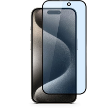 Epico 3D+ iPhone 15 Pro Max kékfény-szűrős üvegfólia + applikátor mobiltelefon kellék