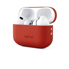 Epico Airpods Pro 2 piros szilikon tok fülhallgató, fejhallgató tok