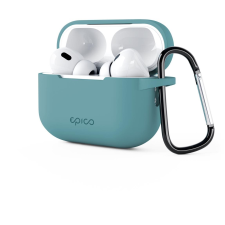  Epico Airpods Pro 2 zöld szilikon tok karabinerrel (9911101500004) fülhallgató, fejhallgató tok