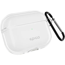 Epico AirPods Pro 3 fehér átlátszó szilikon tok + karabiner fülhallgató, fejhallgató tok