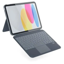 Epico iPad Pro 11" (M4/M5) CZ/szürke háttérvilágítású billentyűzet tablet tok