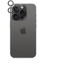 Epico iPhone 16 Pro/16 Pro Max kameravédő fólia - fekete, alumínium mobiltelefon kellék