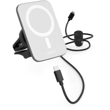 Epico Qi2 Mag+ vezeték nélküli autós töltő - ezüst/fehér (9915102100020) mobiltelefon kellék