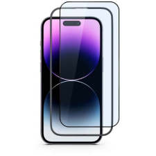 Epico Resolve Edge to Edge iPhone 15 Pro üvegfólia + felhelyezőkeret (81312151900004) mobiltelefon kellék