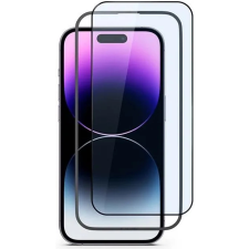 Epico Széltől-peremig védőüveg iPhone 15 81112151300001 - 2db beszerelési kerettel mobiltelefon kellék