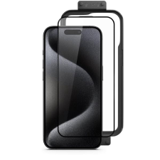 Epico UNUM SapphireShield 3D iPhone 15/16 üvegfólia + telepítőkeret mobiltelefon kellék