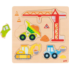 Építőjárművek puzzle gyerekeknek puzzle, kirakós