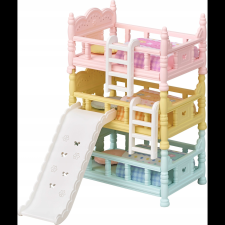 Epoch Sylvanian Families bútorok - háromszintes ágy csúszdával (5054131057414) fürdőszobai játék