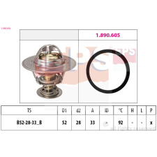 EPS termosztát, hűtőfolyadék EPS 1.880.928 autóalkatrész